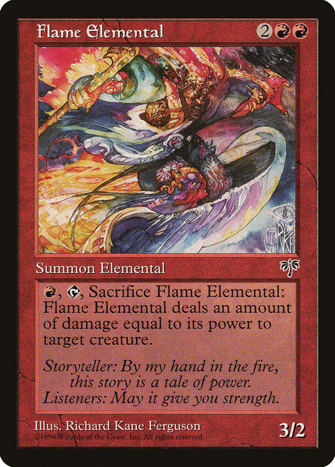 Flame Elemental [Mirage] MTG Single Magic: The Gathering    | Red Claw Gaming