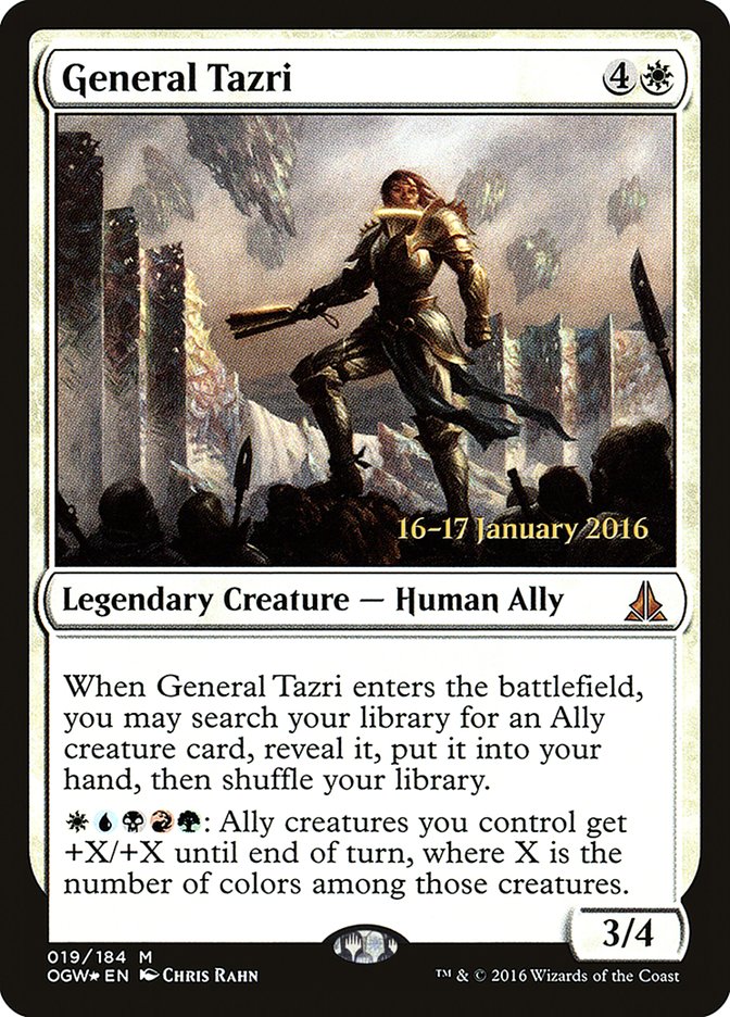 General Tazri [Oath of the Gatewatch Prerelease Promos] MTG Single Magic: The Gathering    | Red Claw Gaming