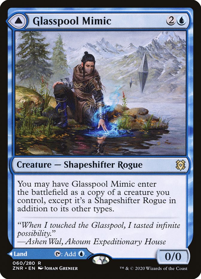 Glasspool Mimic // Glasspool Shore [Zendikar Rising] MTG Single Magic: The Gathering    | Red Claw Gaming
