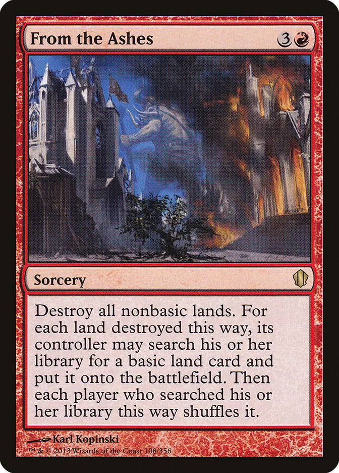 From the Ashes [Commander 2013] MTG Single Magic: The Gathering    | Red Claw Gaming