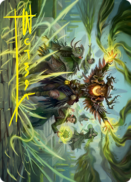 Witherbloom Command Art Card (Gold-Stamped Signature) [Strixhaven: School of Mages Art Series] MTG Single Magic: The Gathering    | Red Claw Gaming