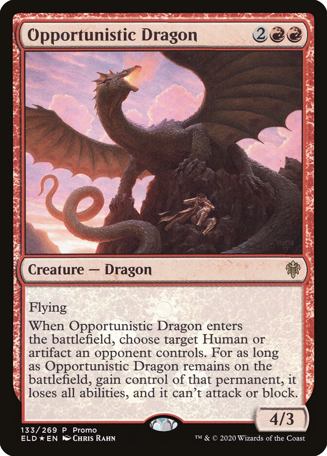 Opportunistic Dragon [Resale Promos] MTG Single Magic: The Gathering    | Red Claw Gaming