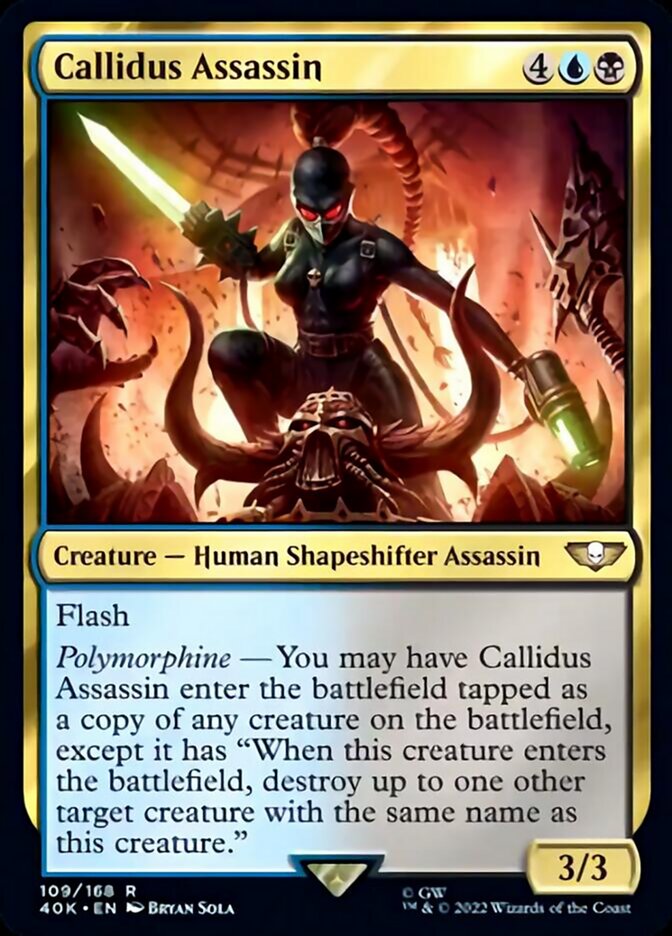 Callidus Assassin (Surge Foil) [Warhammer 40,000] MTG Single Magic: The Gathering    | Red Claw Gaming