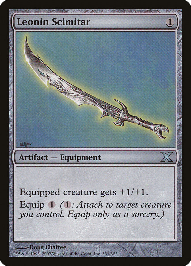 Leonin Scimitar [Tenth Edition] MTG Single Magic: The Gathering    | Red Claw Gaming
