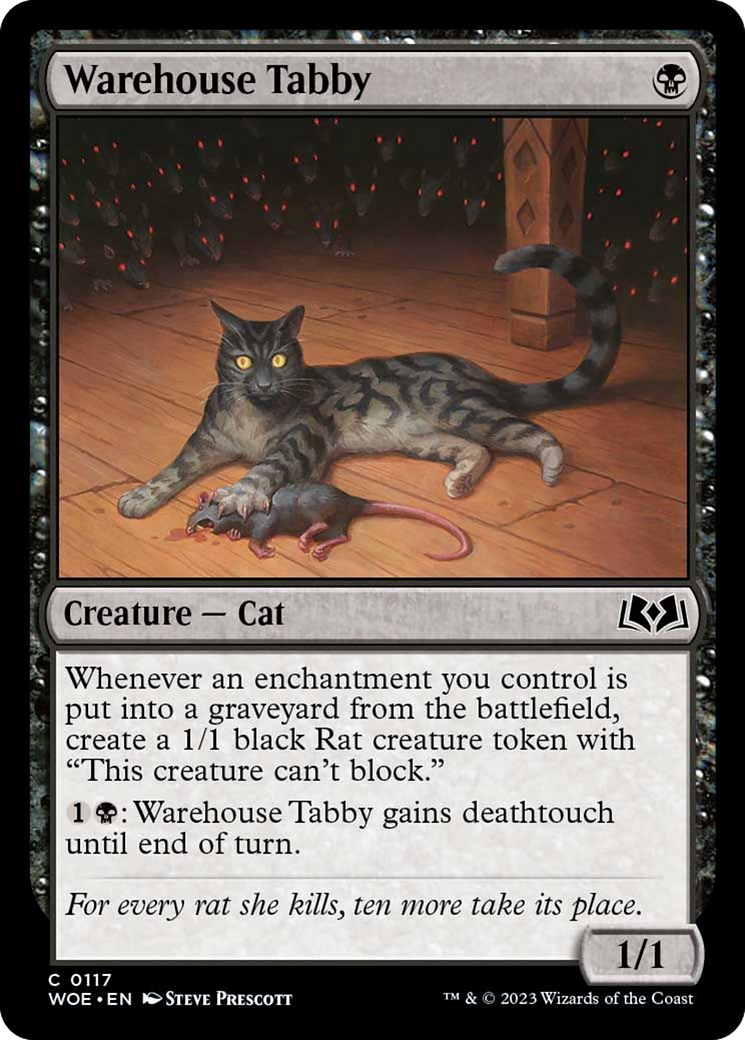 Warehouse Tabby [Wilds of Eldraine] MTG Single Magic: The Gathering    | Red Claw Gaming
