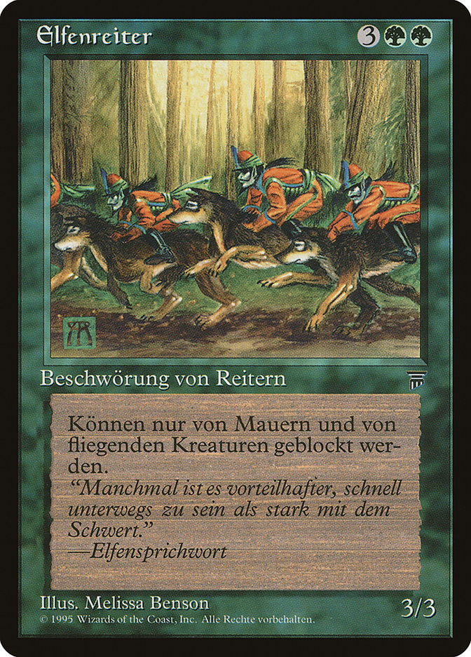 Elven Riders (German) - "Elfenreiter" [Renaissance] MTG Single Magic: The Gathering    | Red Claw Gaming