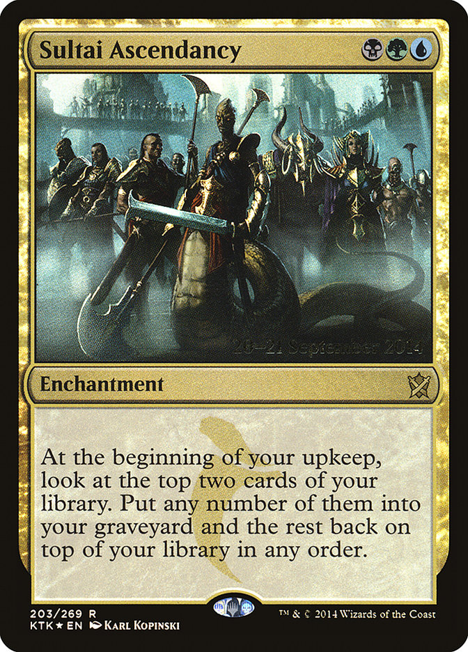 Sultai Ascendancy [Khans of Tarkir Prerelease Promos] MTG Single Magic: The Gathering    | Red Claw Gaming