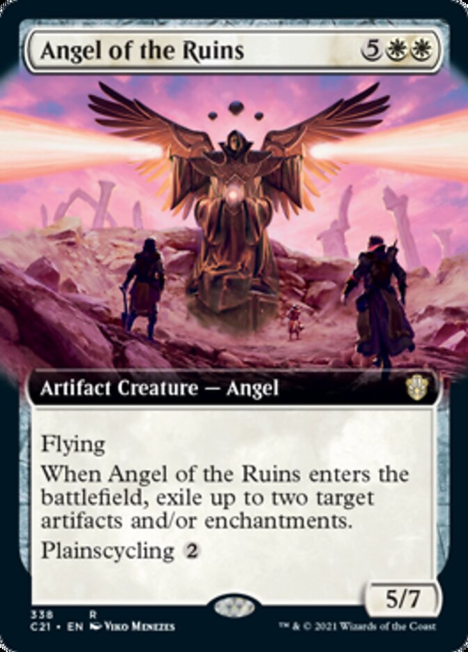 Angel of the Ruins (Extended Art) [Commander 2021] MTG Single Magic: The Gathering    | Red Claw Gaming