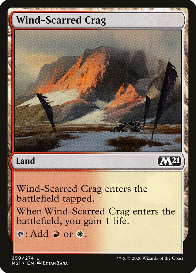 Wind-Scarred Crag [Core Set 2021] MTG Single Magic: The Gathering    | Red Claw Gaming