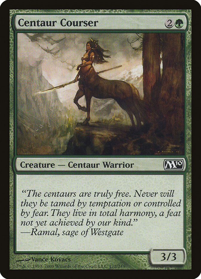 Centaur Courser [Magic 2010] MTG Single Magic: The Gathering    | Red Claw Gaming