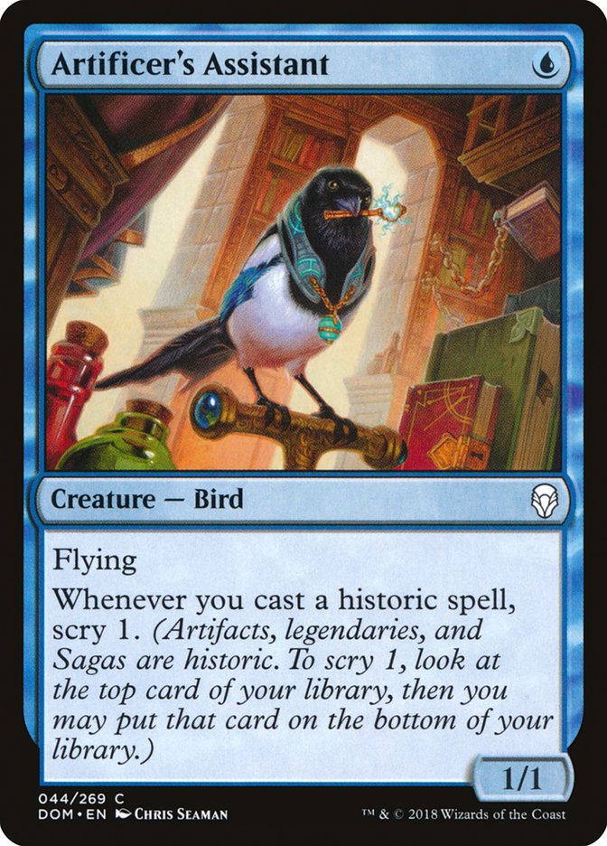 Artificer's Assistant [Dominaria] MTG Single Magic: The Gathering    | Red Claw Gaming