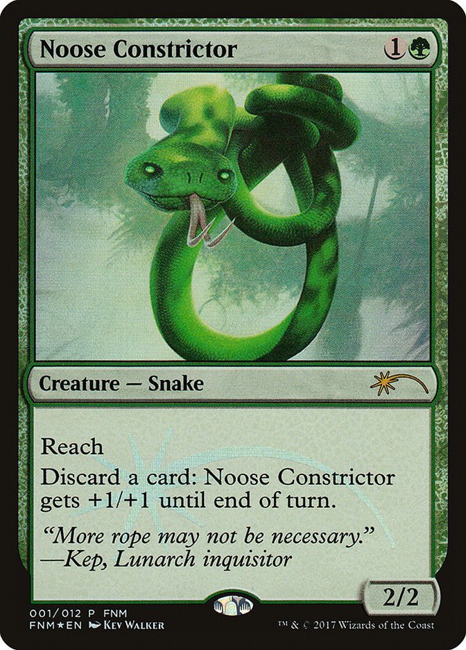 Noose Constrictor [Friday Night Magic 2017] MTG Single Magic: The Gathering    | Red Claw Gaming