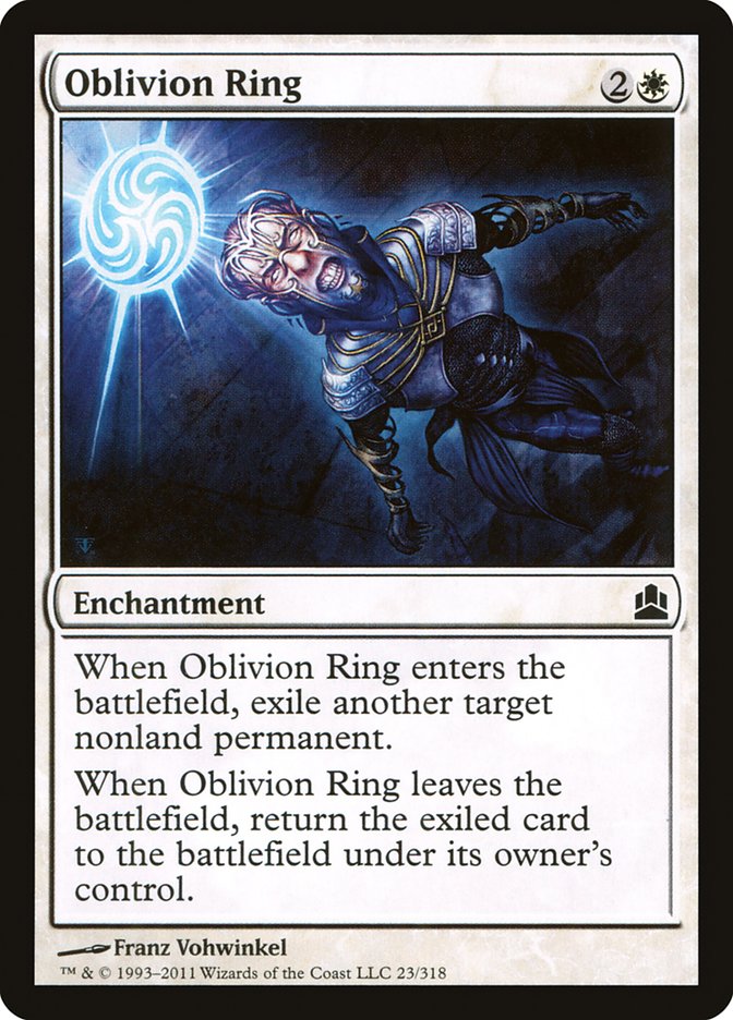 Oblivion Ring [Commander 2011] MTG Single Magic: The Gathering    | Red Claw Gaming