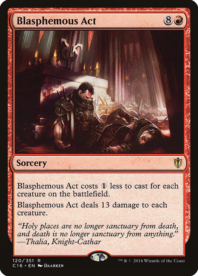 Blasphemous Act [Commander 2016] MTG Single Magic: The Gathering    | Red Claw Gaming