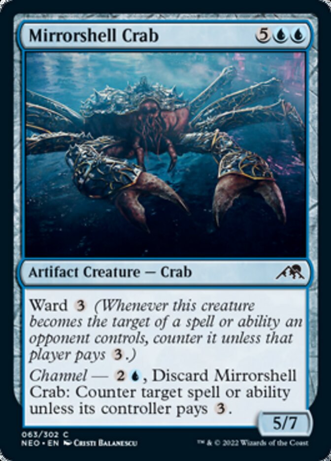 Mirrorshell Crab [Kamigawa: Neon Dynasty] MTG Single Magic: The Gathering    | Red Claw Gaming