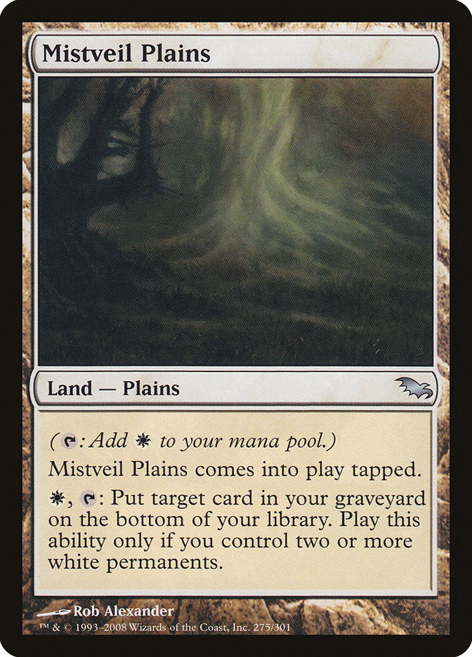 Mistveil Plains [Shadowmoor] MTG Single Magic: The Gathering    | Red Claw Gaming