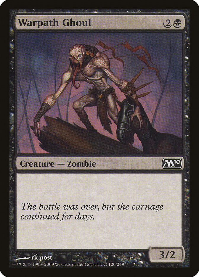 Warpath Ghoul [Magic 2010] MTG Single Magic: The Gathering    | Red Claw Gaming