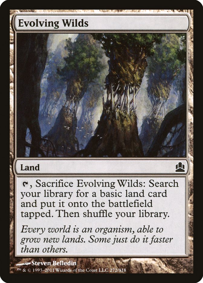 Evolving Wilds [Commander 2011] MTG Single Magic: The Gathering    | Red Claw Gaming