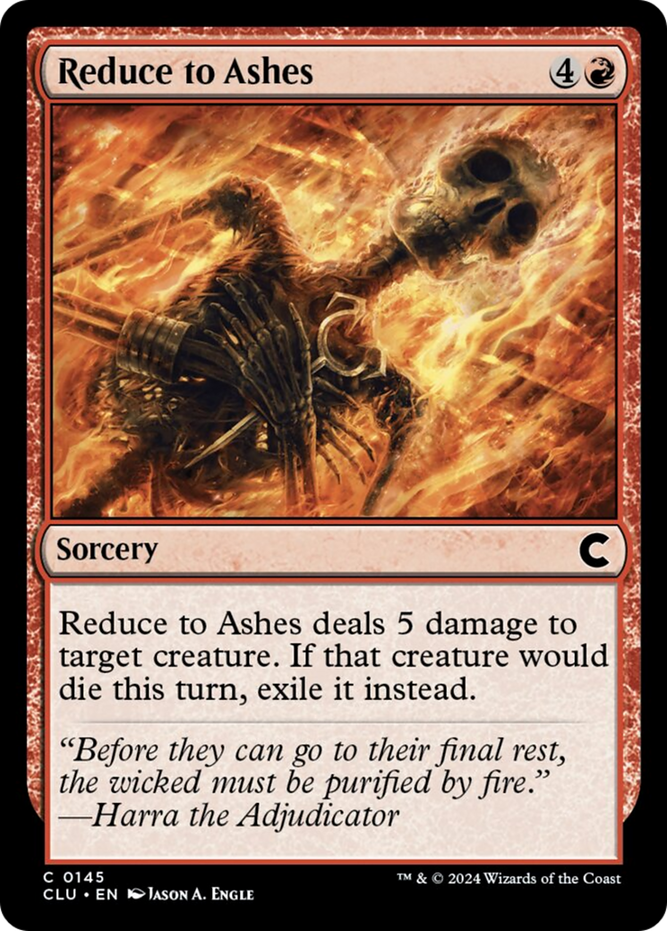 Reduce to Ashes [Ravnica: Clue Edition] MTG Single Magic: The Gathering    | Red Claw Gaming