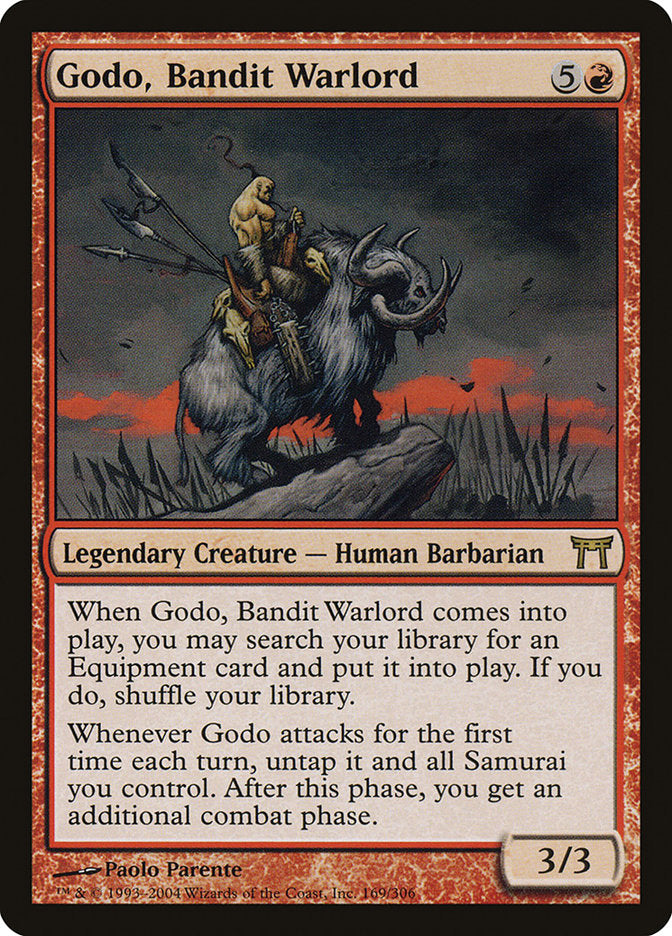 Godo, Bandit Warlord [Champions of Kamigawa] MTG Single Magic: The Gathering    | Red Claw Gaming