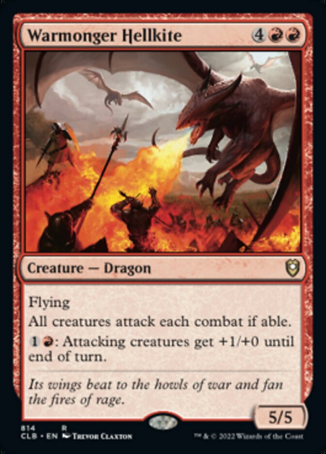 Warmonger Hellkite [Commander Legends: Battle for Baldur's Gate] MTG Single Magic: The Gathering    | Red Claw Gaming
