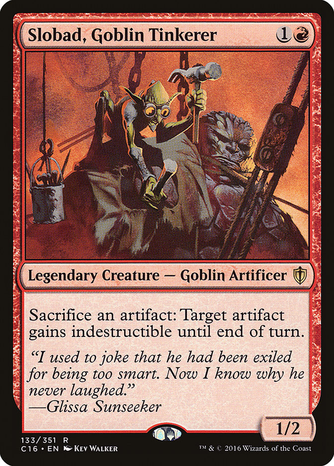 Slobad, Goblin Tinkerer [Commander 2016] MTG Single Magic: The Gathering    | Red Claw Gaming
