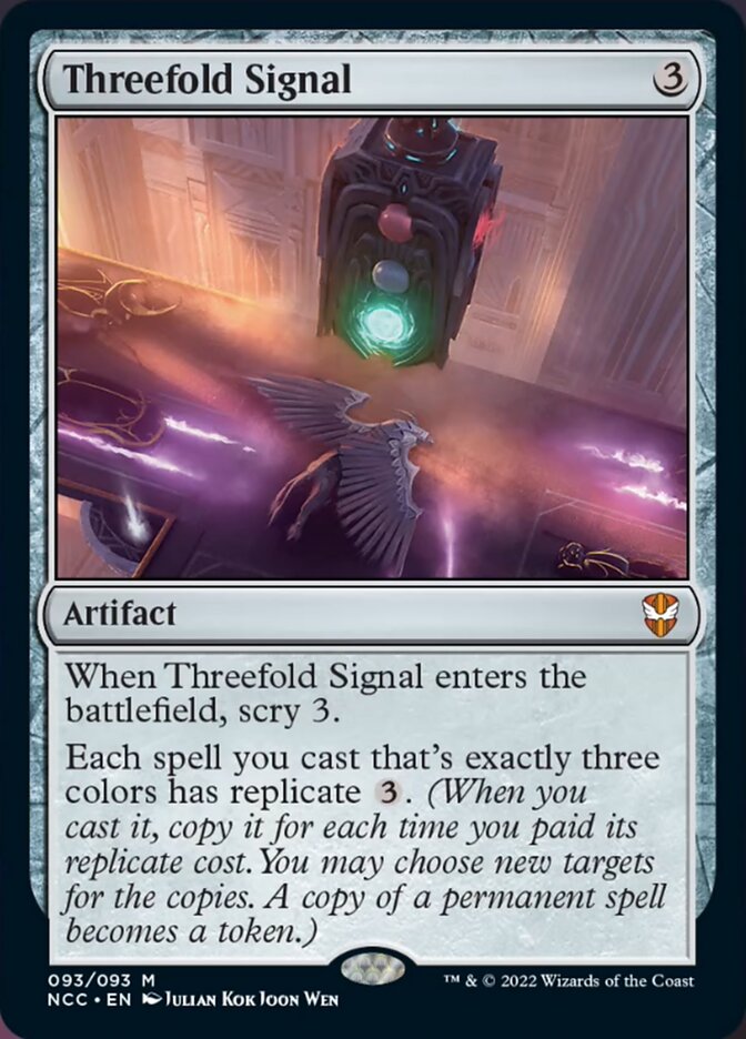 Threefold Signal [Streets of New Capenna Commander] MTG Single Magic: The Gathering    | Red Claw Gaming