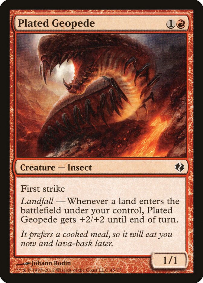 Plated Geopede [Duel Decks: Venser vs. Koth] MTG Single Magic: The Gathering    | Red Claw Gaming