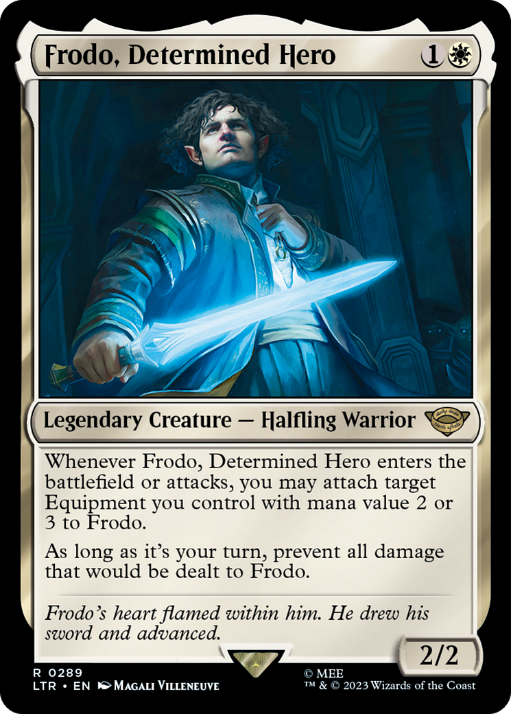 Frodo, Determined Hero [The Lord of the Rings: Tales of Middle-Earth] MTG Single Magic: The Gathering    | Red Claw Gaming