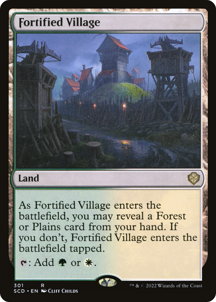Fortified Village [Starter Commander Decks] MTG Single Magic: The Gathering    | Red Claw Gaming