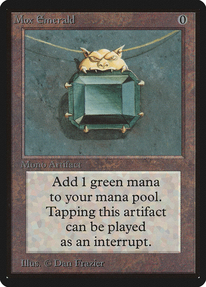 Mox Emerald [Beta Edition] MTG Single Magic: The Gathering    | Red Claw Gaming