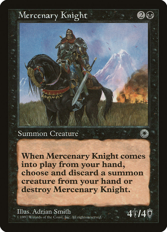 Mercenary Knight [Portal] MTG Single Magic: The Gathering    | Red Claw Gaming