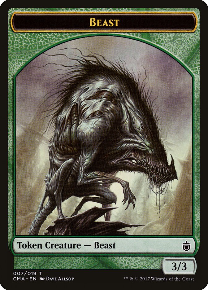 Beast Token (007/019) [Commander Anthology Tokens] MTG Single Magic: The Gathering    | Red Claw Gaming