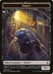 Sacred Cat // Insect Double-Sided Token [Amonkhet Tokens] MTG Single Magic: The Gathering    | Red Claw Gaming