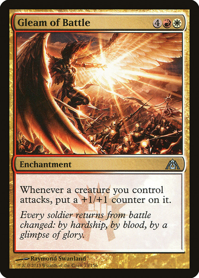 Gleam of Battle [Dragon's Maze] MTG Single Magic: The Gathering    | Red Claw Gaming