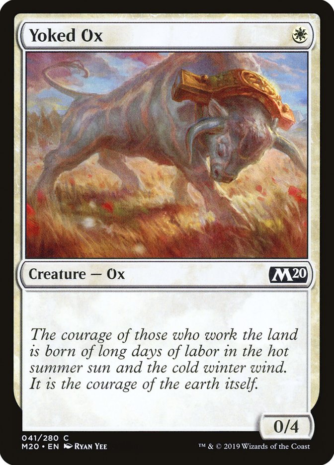 Yoked Ox [Core Set 2020] MTG Single Magic: The Gathering    | Red Claw Gaming