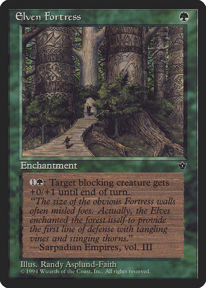 Elven Fortress (Randy Asplund-Faith) [Fallen Empires] MTG Single Magic: The Gathering    | Red Claw Gaming