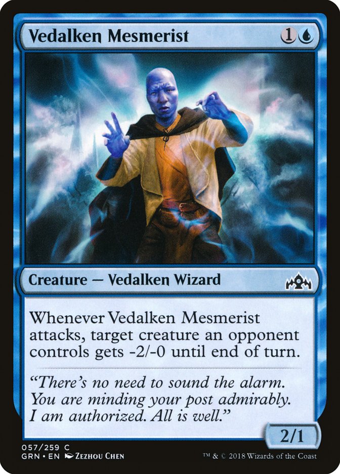 Vedalken Mesmerist [Guilds of Ravnica] MTG Single Magic: The Gathering    | Red Claw Gaming