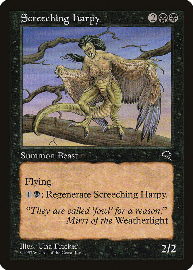 Screeching Harpy [Tempest] MTG Single Magic: The Gathering    | Red Claw Gaming