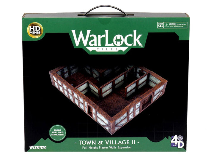 WARLOCK TOWN/VILLAGE TILES II: PLASTER WALLS EXPANSION Minatures Wizkids Games    | Red Claw Gaming