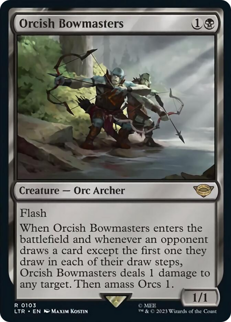 Orcish Bowmasters [The Lord of the Rings: Tales of Middle-Earth] MTG Single Magic: The Gathering    | Red Claw Gaming