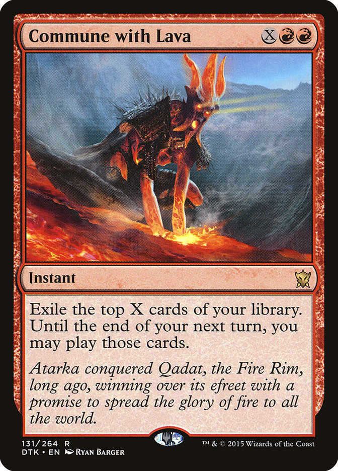Commune with Lava [Dragons of Tarkir] MTG Single Magic: The Gathering    | Red Claw Gaming