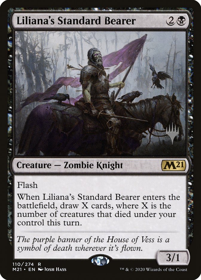 Liliana's Standard Bearer (Promo Pack) [Core Set 2021 Promos] MTG Single Magic: The Gathering    | Red Claw Gaming