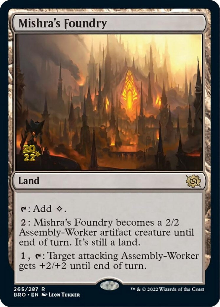 Mishra's Foundry [The Brothers' War Prerelease Promos] MTG Single Magic: The Gathering    | Red Claw Gaming