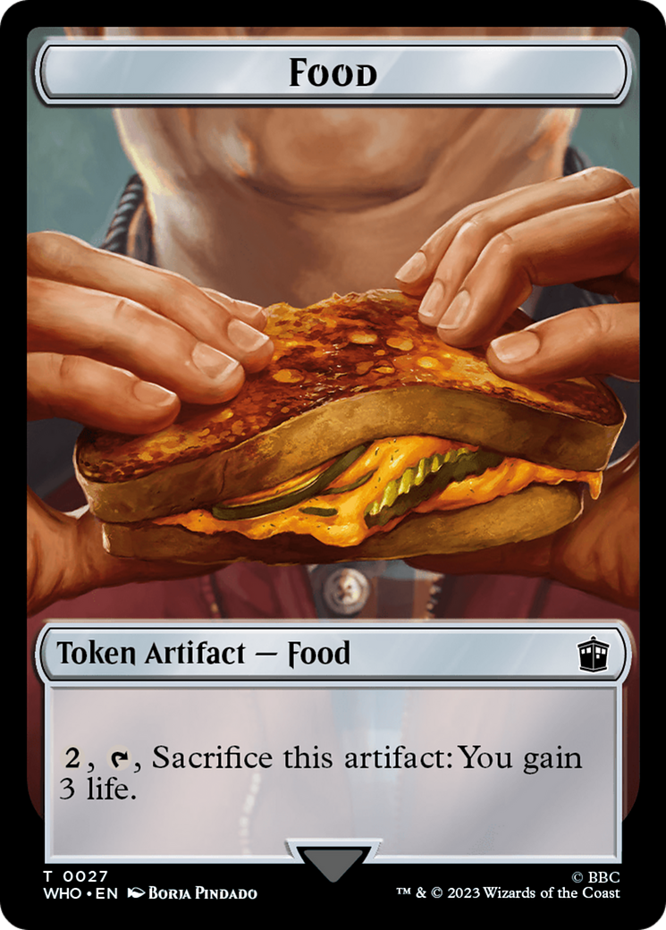 Alien Angel // Food (0027) Double-Sided Token [Doctor Who Tokens] MTG Single Magic: The Gathering    | Red Claw Gaming