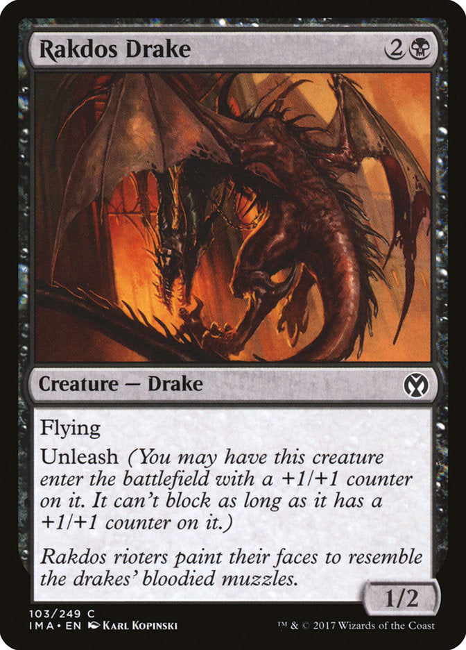 Rakdos Drake [Iconic Masters] MTG Single Magic: The Gathering    | Red Claw Gaming