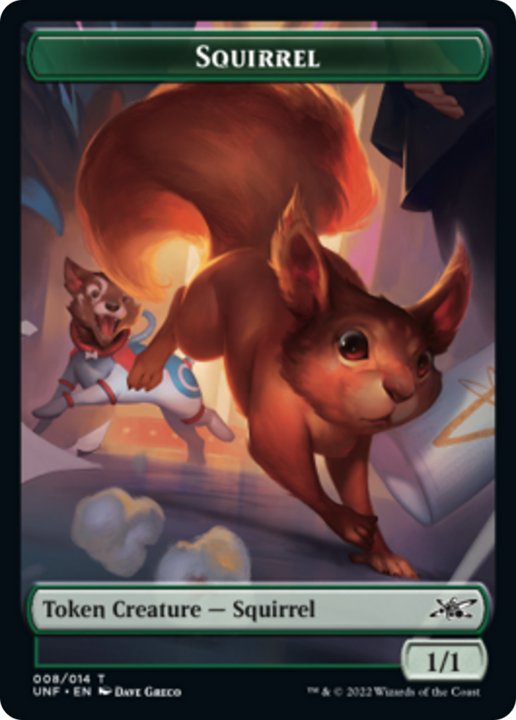 Squirrel // Balloon Double-Sided Token [Unfinity Tokens] MTG Single Magic: The Gathering    | Red Claw Gaming