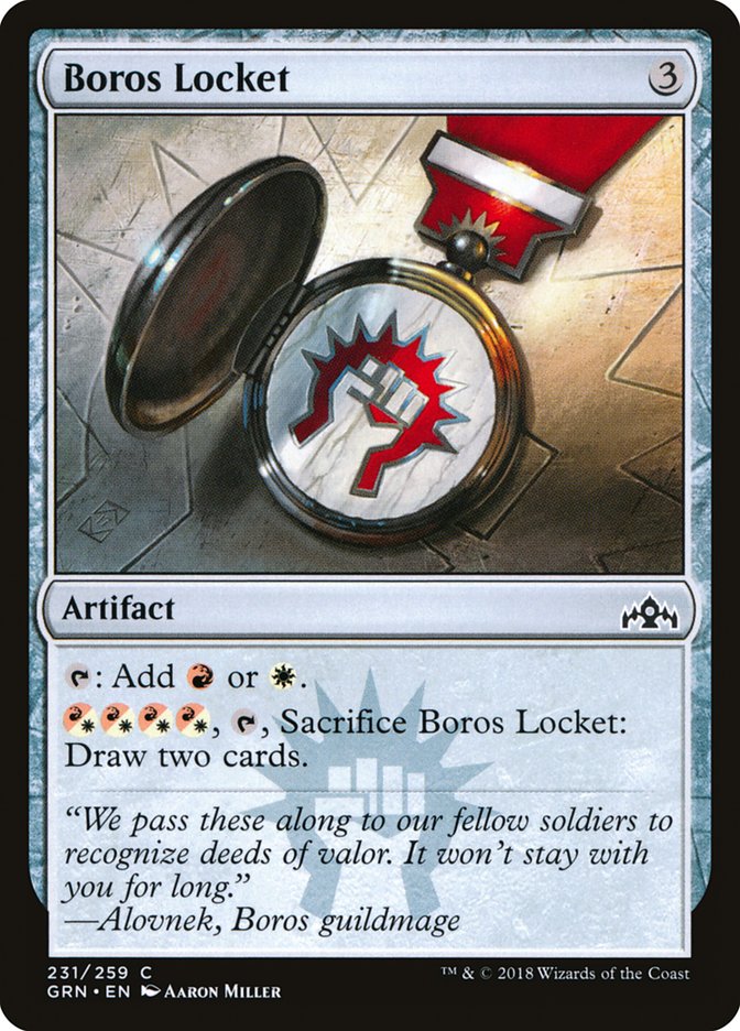 Boros Locket [Guilds of Ravnica] MTG Single Magic: The Gathering    | Red Claw Gaming
