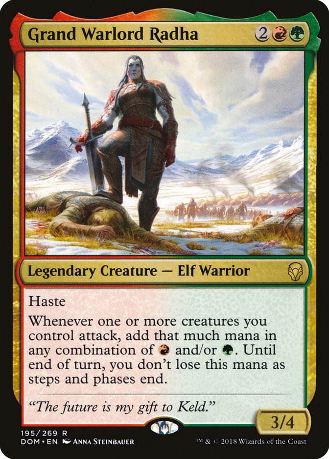 Grand Warlord Radha [Dominaria] MTG Single Magic: The Gathering    | Red Claw Gaming