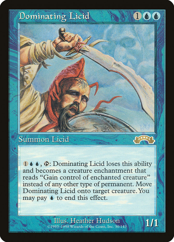 Dominating Licid [Exodus] MTG Single Magic: The Gathering    | Red Claw Gaming
